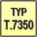 Piktogram - Typ: T.7350
